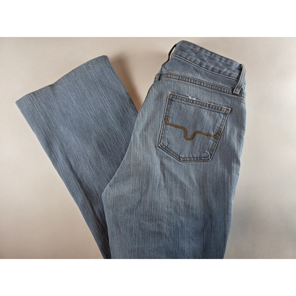 Kimes Ranch Jennifer Jeans Size 8x30 Distressed Flare Medium Wash Denim